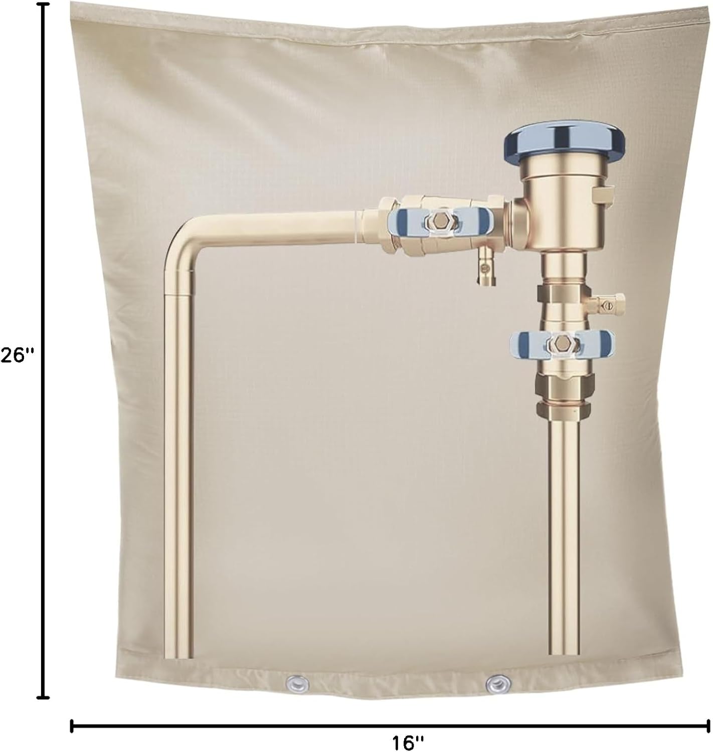 Backflow Preventer Insulation Cover,Pipe Insulation,Outdoor Pipe Covers For Winter Freeze Protection,Outdoor Faucet Covers For Winter Freeze Protection,Insulated Pipe Covers For Outside (30w*26h)