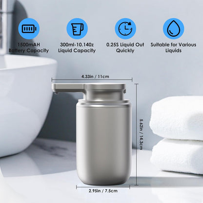 Automatic Soap Dispenser Touchless Foaming: Soap Dispenser Rechargeable for Bathroom
