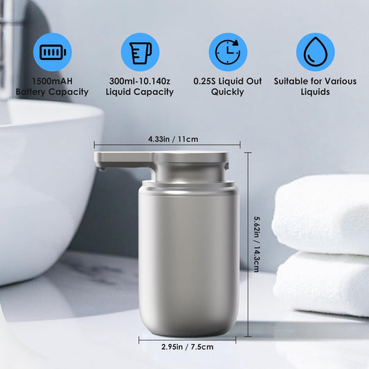 Automatic Soap Dispenser Touchless Foaming: Soap Dispenser Rechargeable for Bathroom