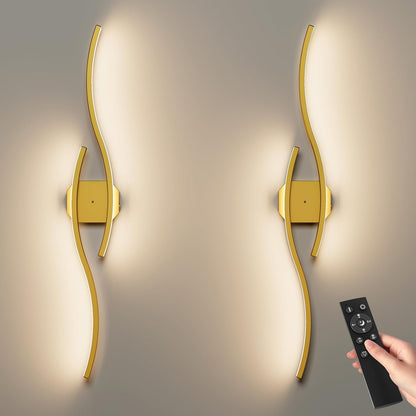 hunhun Battery Operated Wall Sconces Set of Two, Wireless Wall Sconce with Remote Control, Black Rechargeable Sconces 3000K-6500K, RGB Dimmable Wall Lights for Living Room, Hallway, Bedroom (2 Pack)