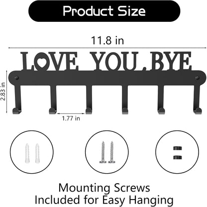 2 Pack Key Holder Wall Mount, Wall Mount Key Holder, Key Hooks Hanging Keys, Key Hanger with 8 Hooks, No-Drill Decorative White Key Rack for Living Room, Kitchen, or Bathroom