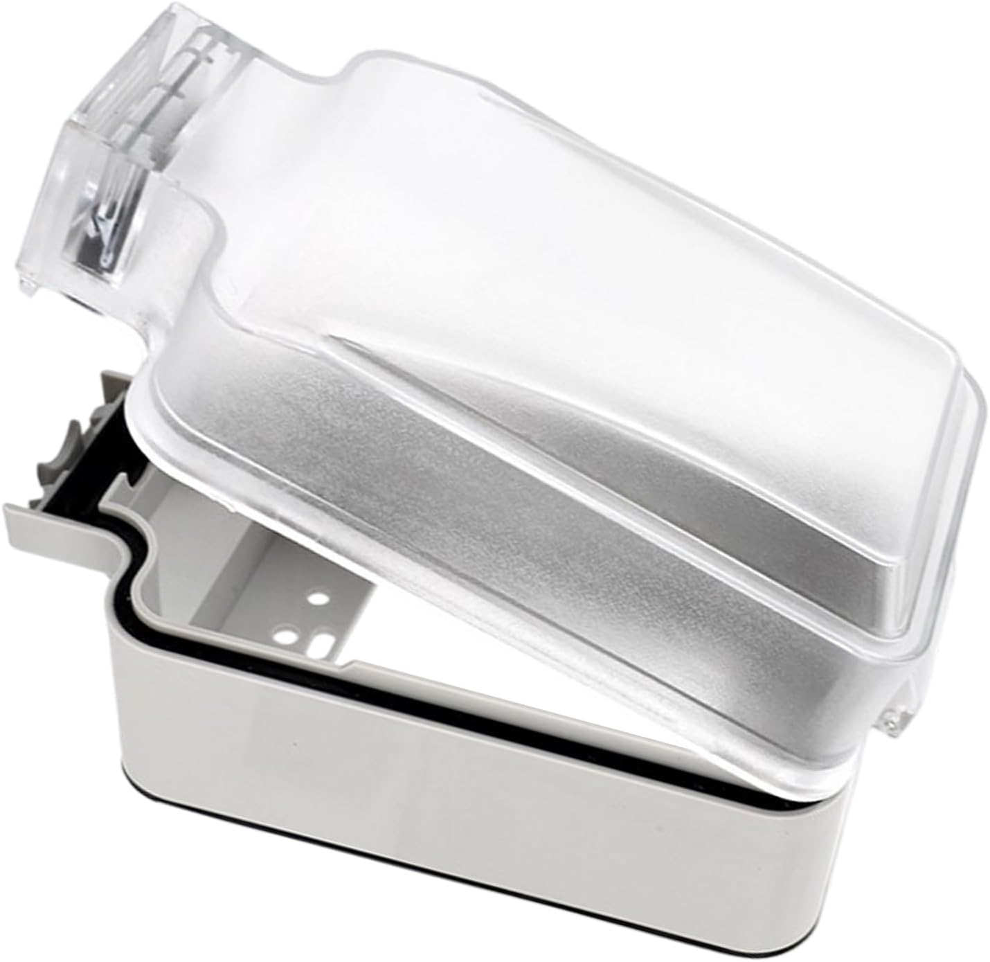Weather Resistant Electrical Outlet Cover Box with Visible Lid for Outdoor Use and