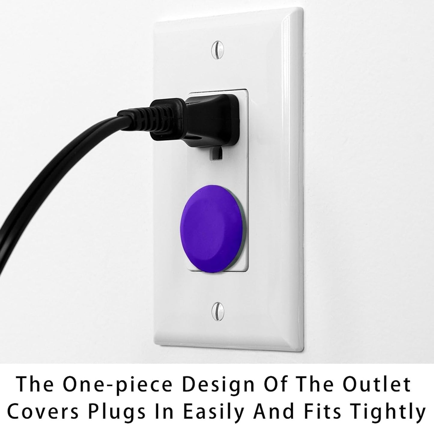 Pure Blue Color Outlet Covers Baby Proofing - Plug Covers for Electrical Outlets, Child Proof Socket Covers, Baby Safety Products for Home, Office