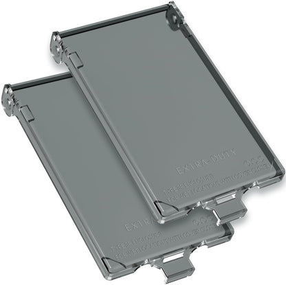 2Pcs Recessed Outlet Box Cover, DBVC-1 Replacement Cover, UV Rated, Weather-Proof, Type 3r Enclosure Cover Compatible with DBVR/DBVS/DBVM Series, 60VC, and Other Outlet Box.