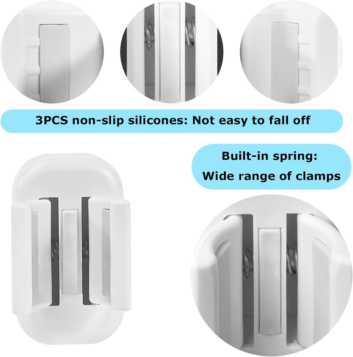 2PCS Toothbrush Holder Wall Mounted, Self Adhesive Electric Toothbrush Organizer for Bathroom, Waterproof Multi-Function Holder for Dorm, Cabinet(White)