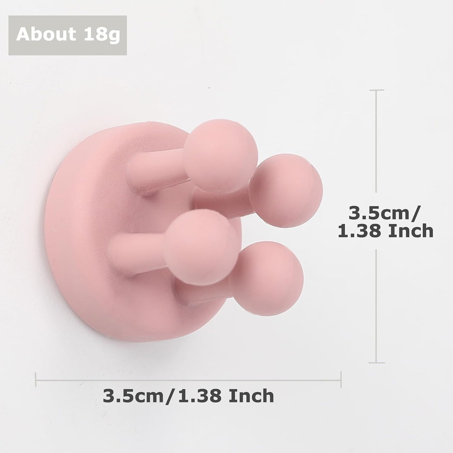4 pcs Silicone Toothbrush Holder Multi-Function Hook Waterproof self Adhesive Single Toothbrush Hook Plug Holder for Wall for Hanging Bathroom Kitchen Living Room Office