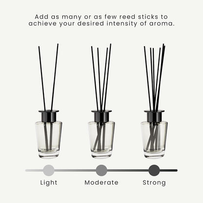 The Magic Scent Mahogany & Teakwood Reed Diffuser for Home - Luxury Scent Diffuser with Premium Fiber Reeds for Lasting Gentle Dispersal - Natural, Toxin-Free Aroma Inspired by Ambercrombie & Fitch
