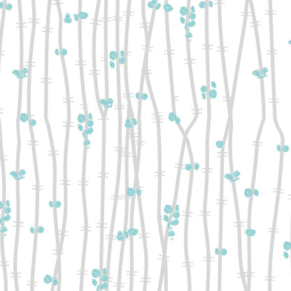Modern Peel and Stick Wallpaper 17.3" x 80" White Wall Paper Peel and Stick Boho Birch-Twig Stripe Contact Paper Removable Self Adhesive Wallpaper for Bathroom Bedroom Shelf Cabinet Decor Vinyl