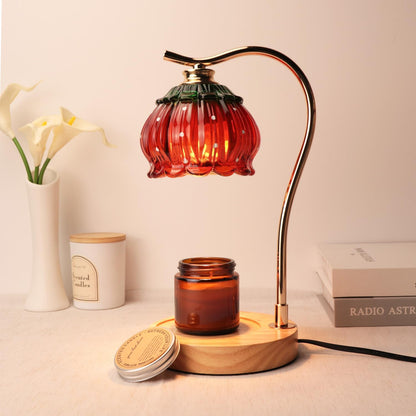 Fragrance Candle Warmer Lamp with 2 Bulbs Electric Candle Warmer with Timer & Dimmer for Home Decor
