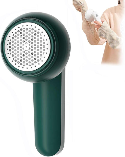 Electric Lint Remover for Clothing, USB Rechargeable Fabric Shaver with Rotating Blades, Sweater Pill Remover for Pilling Clothes, Furnitures, Blankets and Home Decor, Portable Design (White)