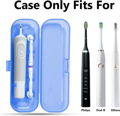 Newly upgraded toothbrush travel case, suitable for Oral-B/Oral-B Pro/Philips Sonicare/Aquasonic toothbrush, travel electric toothbrush box(black)