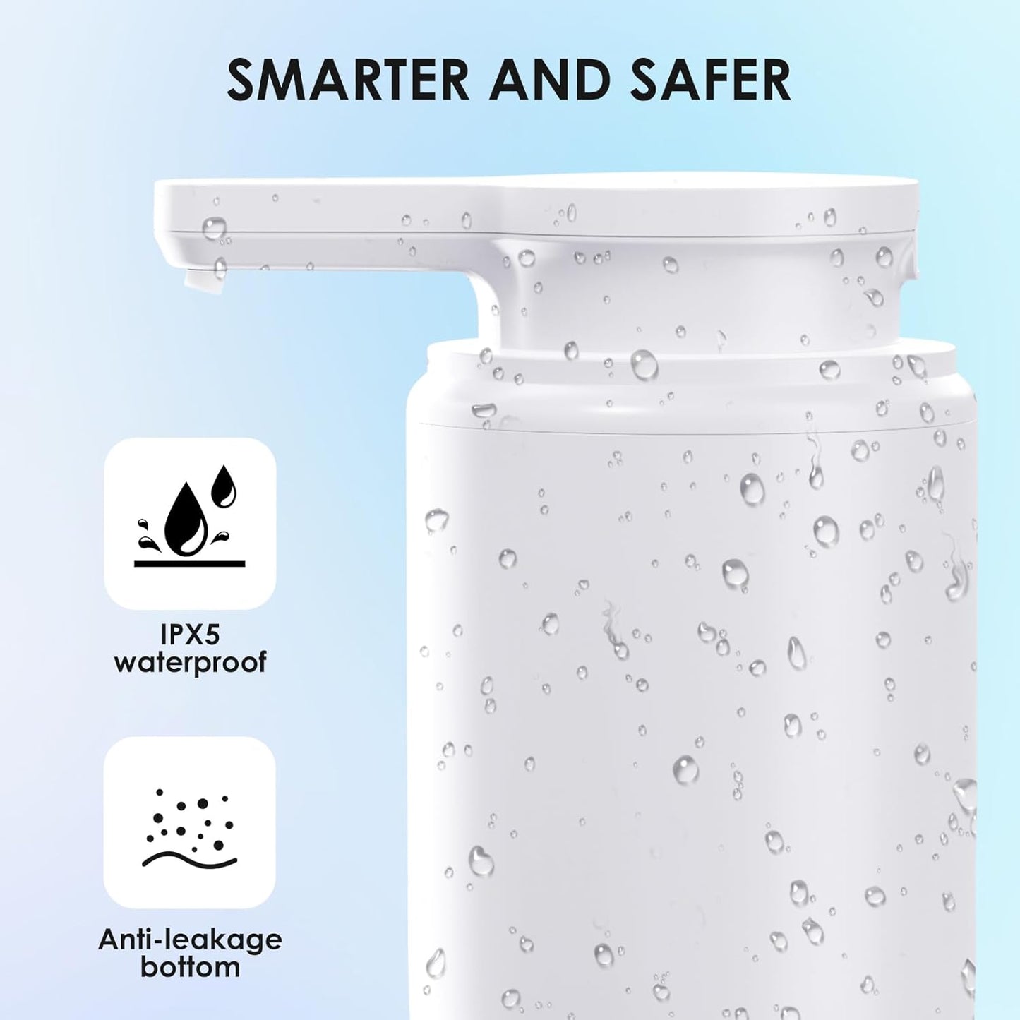 Automatic Soap Dispenser Touchless Foaming: Soap Dispenser Rechargeable for Bathroom