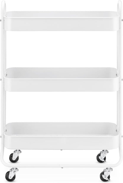 Whitmor 3 Tier Rolling Laundry Cart 8.50x26.0x31.0