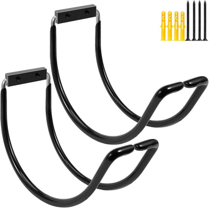 Garden Hose Holder Water Hose Hanger Wall Mounted,304Stainless Steel Solid Hose Hook Holds Up to 150Ft Garden Hose, Expandable Hose, Water Hose - Chrome