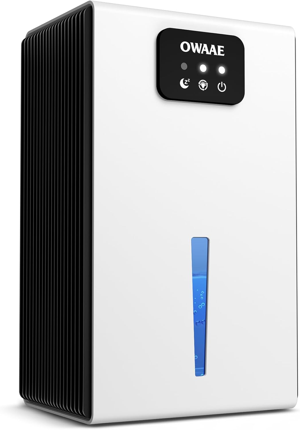 Dehumidifier, 1000 sq.ft Quiet Dehumidifiers for Home Bedroom Basement Bathroom with 95oz Water Tank, Sleep Mode, Auto Shut-Off 7 Colors LED Light, Black