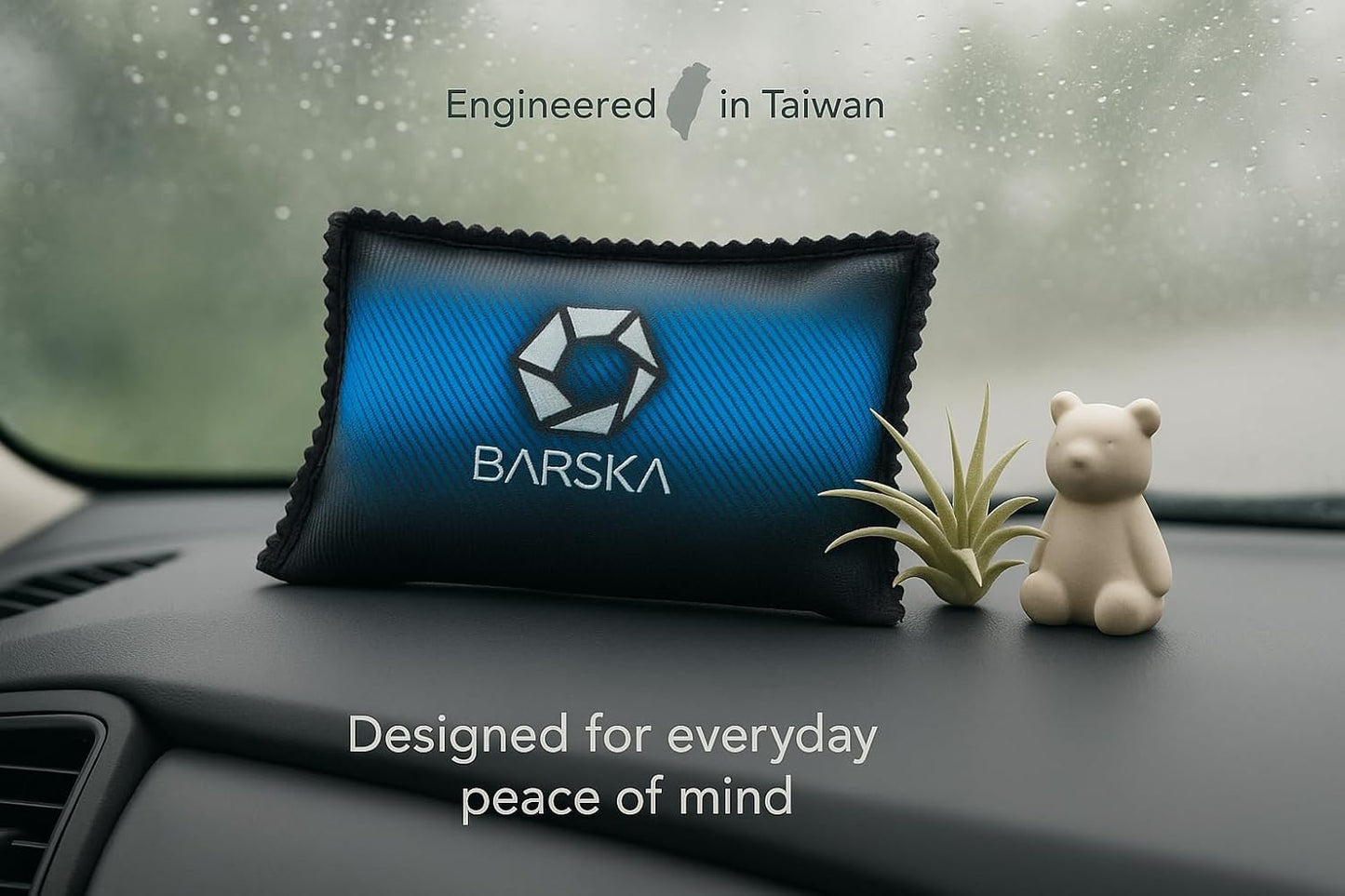 BARSKA Rechargeable Desiccant Dehumidifier - Safe Moisture Absorber for Home Closets, Gun Safes, Basement, Garage, Cars - Microwaveable - Portable Blue Dehumidifying Solution