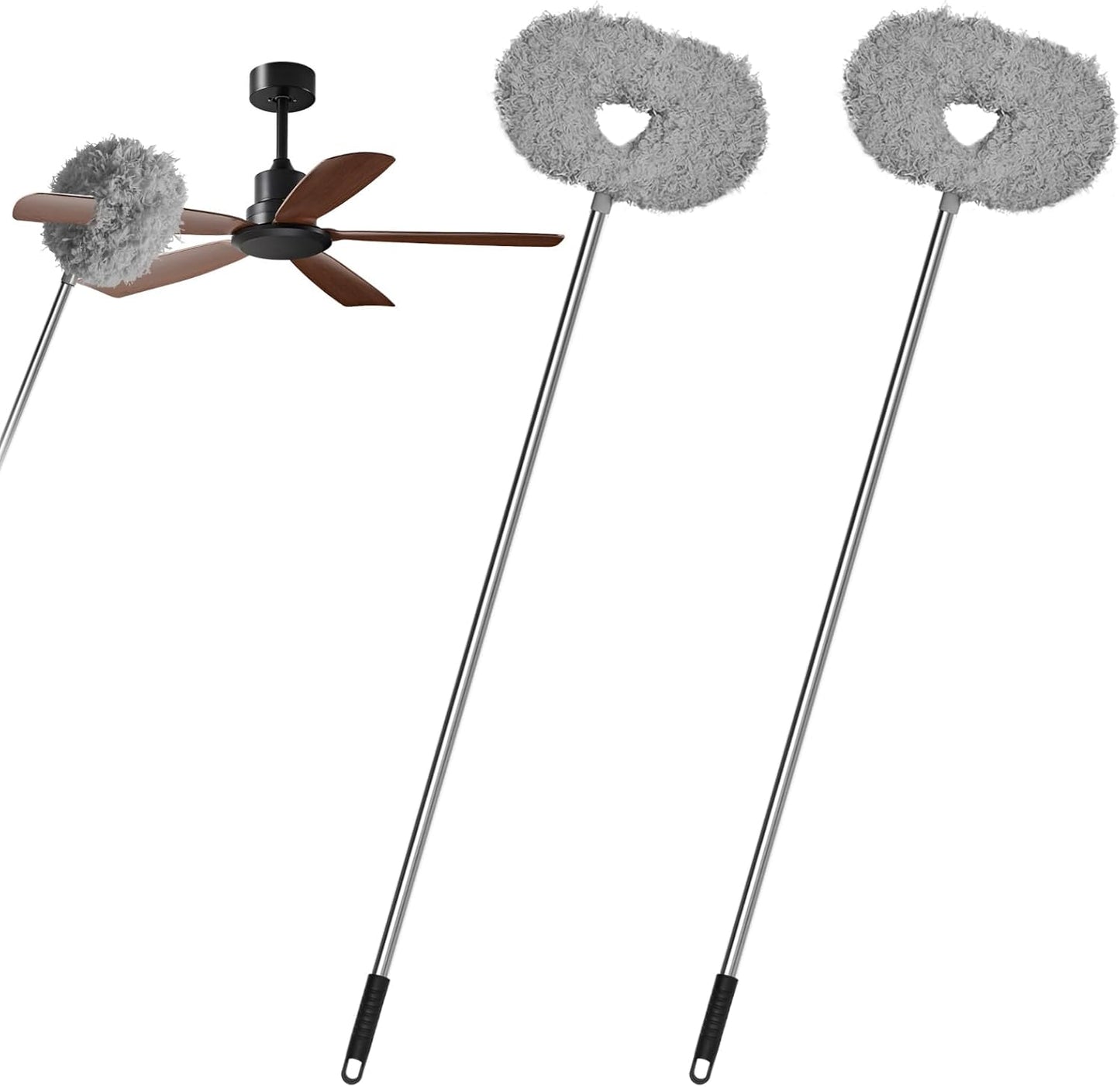 Storystore Ceiling Fan Cleaner Duster - Adjustable Duster with Extension Pole,Dusters for Cleaning Fan Blade, Walls and Cobweb (Blue)