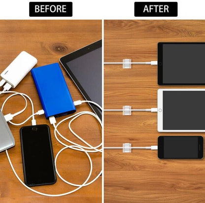 Cable Clips, Adhesive Cable Organizer Cord Holder Wire Clip Wire Management Self Adhesive Hooks Wire Holder for Office, Home (Black)