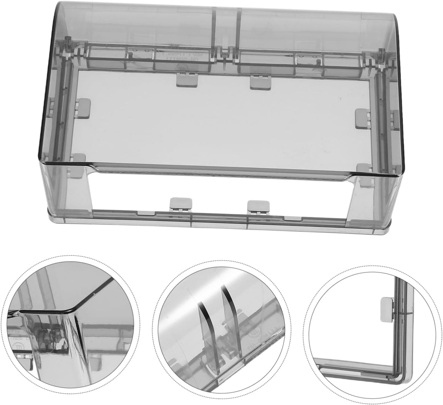 DOITOOL Waterproof Socket Protective Cover Sticky Style Double-Position Thickened Outlet Cover Weatherproof Socket Box for Home Kitchen Bathroom Easy Installation 7.95X4.76X2.95 Inch