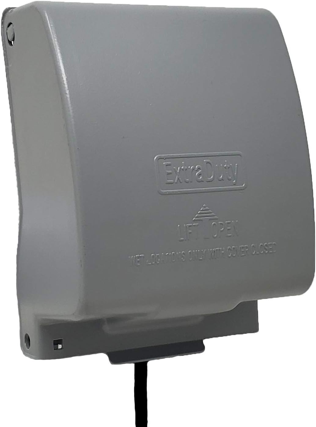 Sealproof 1-Gang Vertical Metal Weatherproof Lockable While In Use Outdoor Outlet Receptacle Cover, 7-in-1 Configurations