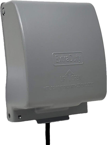 Sealproof 1-Gang Vertical Metal Weatherproof Lockable While In Use Outdoor Outlet Receptacle Cover, 7-in-1 Configurations