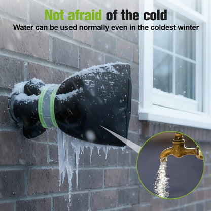 Outdoor Faucet Covers for Winter, 2026 New 9.8" x 6.3" Insulated Spigot Cover Waterproof Hose Bib Covers, Patio Winterizing Home Must-Have Faucet Cover for Outside Yard (A-1Pcs)