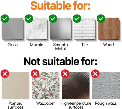 16 Pack Crystal Clear Adhesive Hooks for Hanging, Heavy Duty 22lb | Sticky Hooks, Invisible Clear Wall Hooks No Drill No Damage, Waterproof Shower Hooks for Bathroom Kitchen Towel Keys