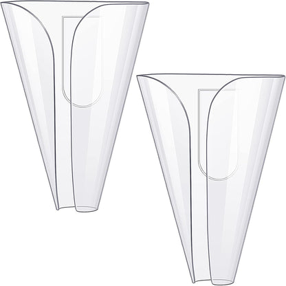 CHENGU 2 Pcs Plastic Soap Holder Drainage Wall Mounted Soap Saver Tray Self Draining Dish No Drilling for Shower Wall Home Bathroom Counter Bathtub Kitchen Sink Accessories(Clear)