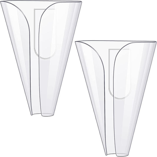 CHENGU 2 Pcs Plastic Soap Holder Drainage Wall Mounted Soap Saver Tray Self Draining Dish No Drilling for Shower Wall Home Bathroom Counter Bathtub Kitchen Sink Accessories(Clear)