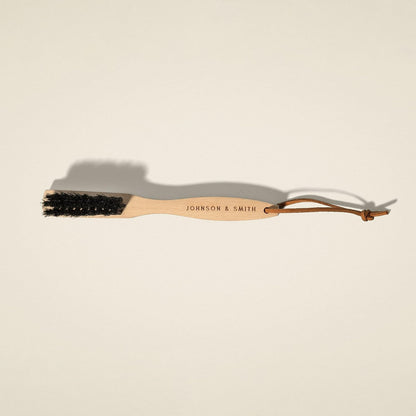 Premium Stain Removal Brush - Small Wood Stain Remover for Scrubbing Stains from Furniture, Fabric, Leather - Soft Bristle Cleaning Brush - Easy Grip Handle - Portable Clothing Stain Remover Brush