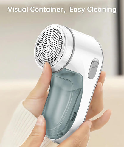 Fabric Shaver, Electric Lint Remover for Clothes & Furniture, Sweater Shaver & Pilling Remover, Depiller with 2 Extra Blades Included, Lint Shaver for Clothing - Battery Operated