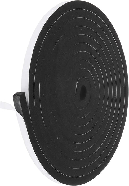 PATIKIL Weather Stripping Door Seal Strip, 3/8 Inch x 1/4 Inch x 32 Ft Self Adhesive Soundproof High Density Foam Tape Insulation for Door Window Air Conditioning, White - Colors B