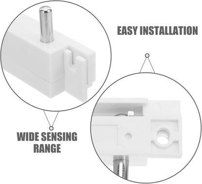 WOONEKY 2pcs Stainless Steel Water Leakage Detection Probes Liquid Water Level Sensors for Floor Leak Monitoring Under Sink