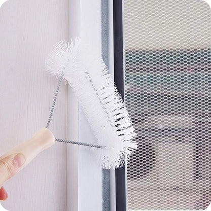1 Piece Window Screen Cleaning Brush Screen Window Brush Screen Window Cleaning Brush Multifunction Removal Dust Brush Cleaner Brush Window Cleaner Tool, Beige