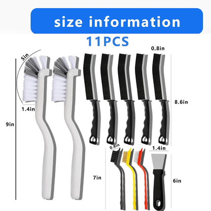 6 Pack Cleaning Brush Set for Kitchen and Bathroom Gap Crevice Stove Sink Window Track Household Cleaning Tools
