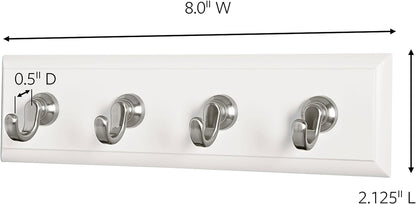 Command Key Rail, Quartz, 1-Rail, 6-Strips, Organize Damage-Free Small