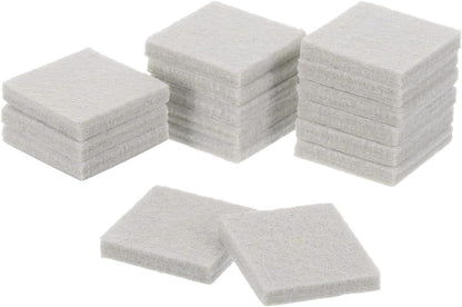 uxcell Furniture Pads, 16Pcs 2.5" - Square Self Adhesive Felt Furniture Pads, Floor Protectors for Furniture Feet Chairs Legs Hardwood Floors (Brown)