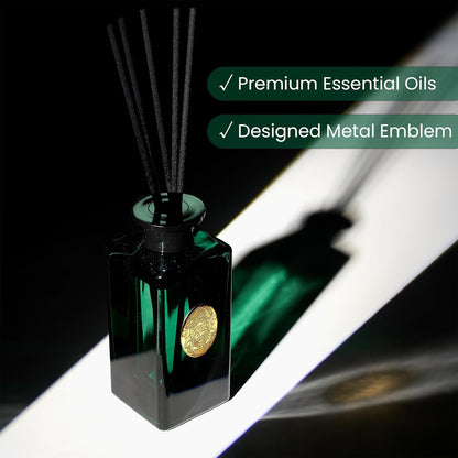 M&SENSE 6.3 oz Large Reed Diffuser Set | Lime+Basil Scent Oil Diffuser with Sticks | Hotel Collection Non-Toxic Home Fragrance |for Bedroom Bathroom Living Room - Colors B