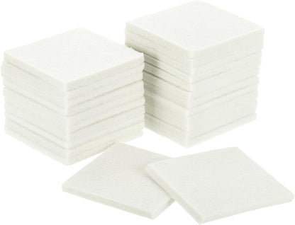 uxcell Furniture Pads, 24Pcs 1.5" - Square Self Adhesive Felt Furniture Pads, Floor Protectors for Furniture Feet Chairs Legs Hardwood Floors (Black)