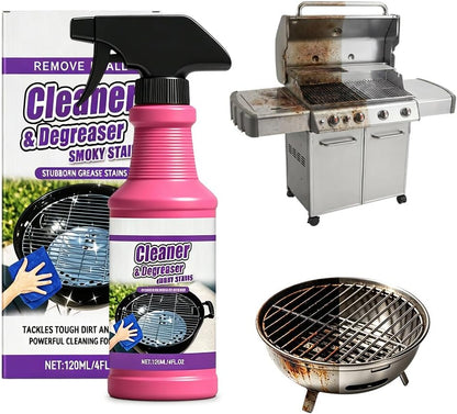 Fast Acting Heavy Duty Grill Degreaser Spray, 2026 New BBQ Oven Cleaner, Multi-Surface Grease Remover for Grates, Cookware, Baking Sheets, Powerful Kitchen Cleaner
