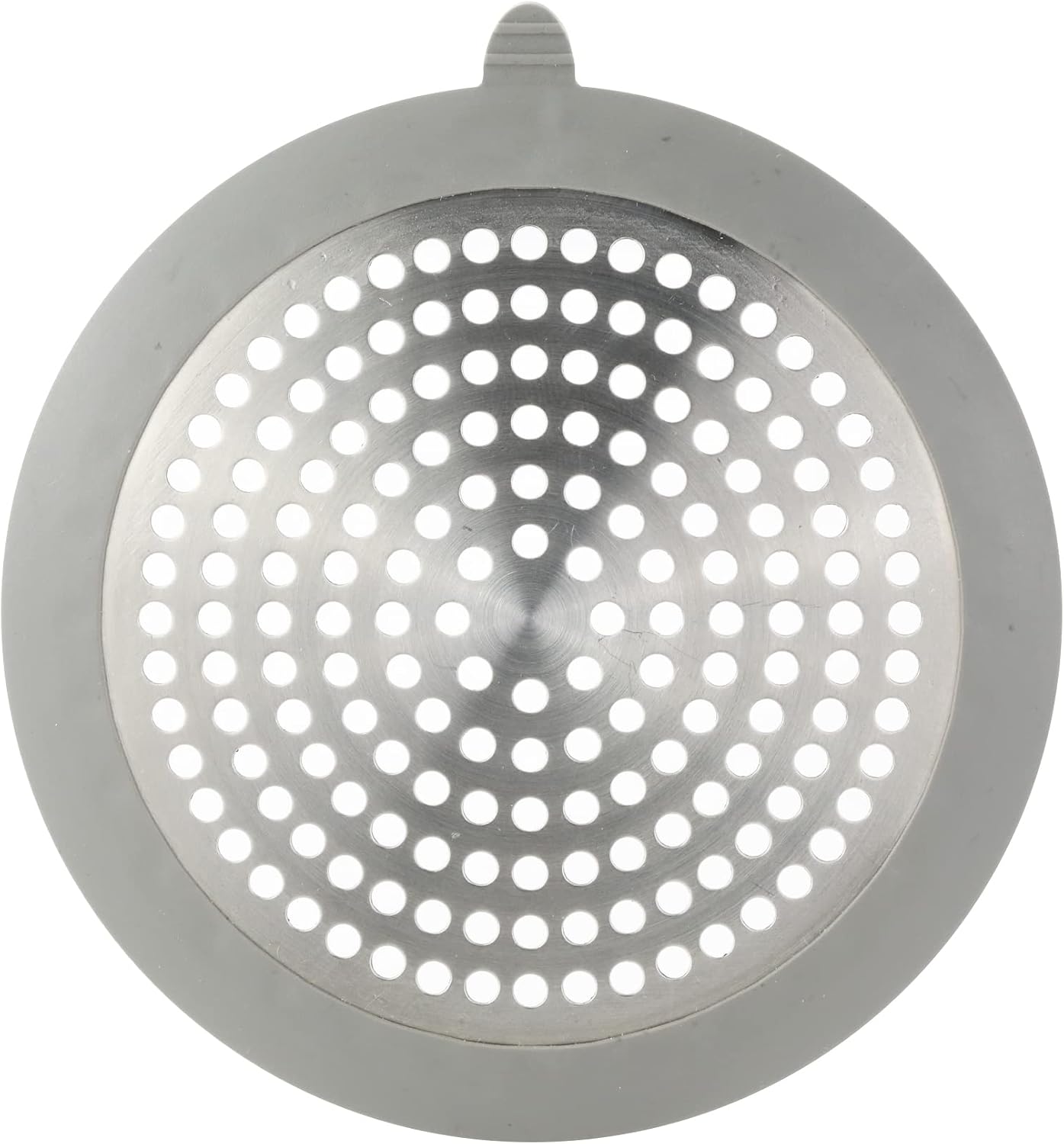 Danco Snap-in Shower Drain Cover with in-Drain Hair Catcher, 4-1/4" Round, White Strainer, (10533)