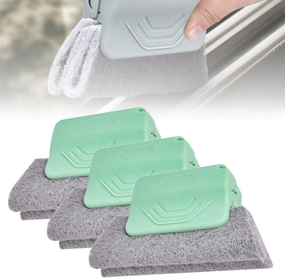 2026 New Magic Window Track Cleaner, 3Pcs Multipurpose Cleaning Brush for Window Grooves, Sliding Door Tracks, Tile Grout Lines, Shutter Slats, Car AC Vents, and Narrow Gaps (Mix)