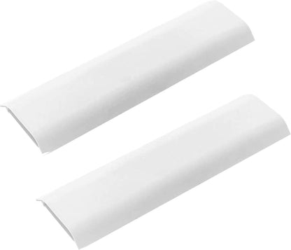 Cable Concealer Cord Cover, Airlxf 2 PCS Self-Adhesive Wall Cable Covers with 4 PCS Double-side Tapes for TV Computer Office Theater (White)