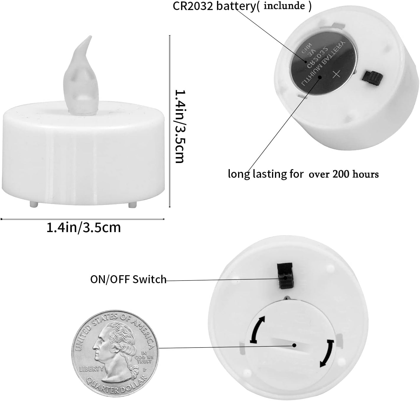 Flameless Flickering LED Battery Candles :Set of 3 Ivory Real Wax Pillar Operated Fake Faux Lights with Remote Control and Timer Function Flicker Candle for Decoration Christmas Votive Garden Outdoor