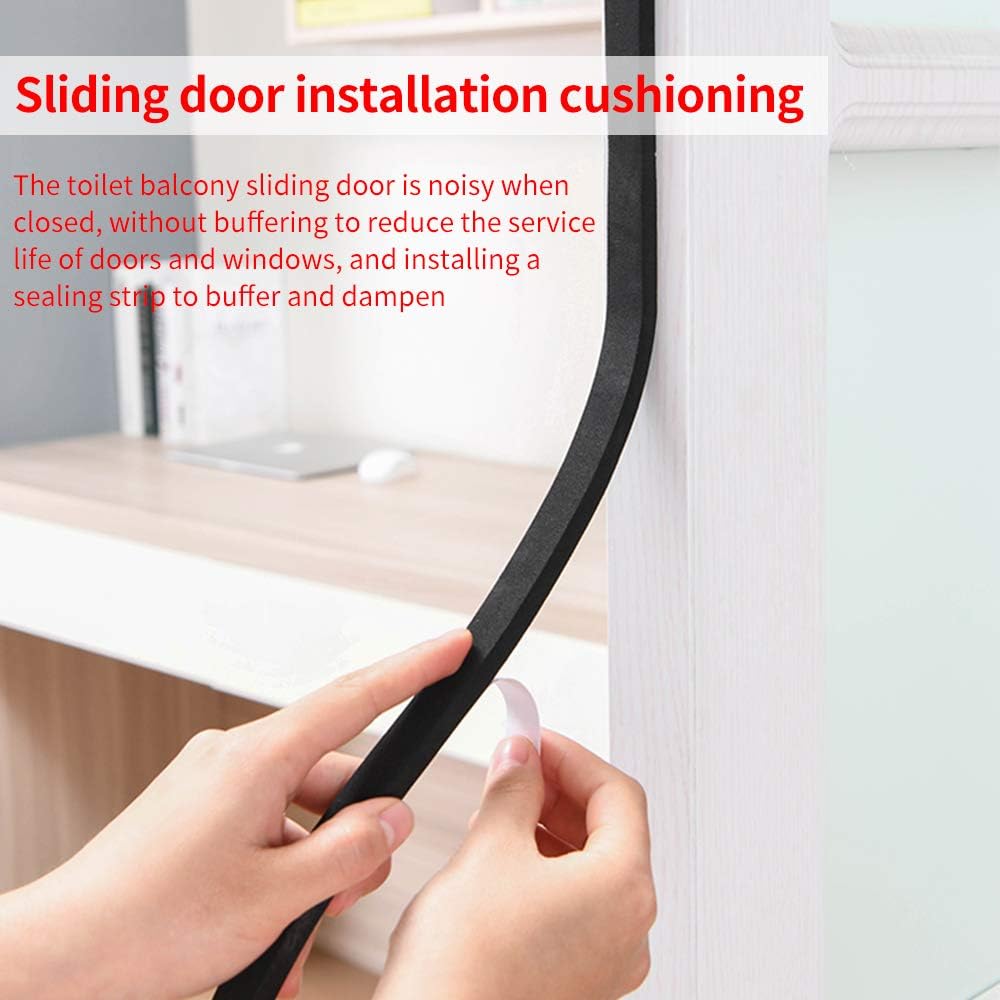 Weather Stripping Door Seal Strip for Doors and Windows, 1In x 1/8In x 33Ft x 2 Roll Foam Insulation Tape Self Adhesive,Sound Proof,Weatherstrip,Pipe Cooling, Air Conditioning Seal Strip - Colors B