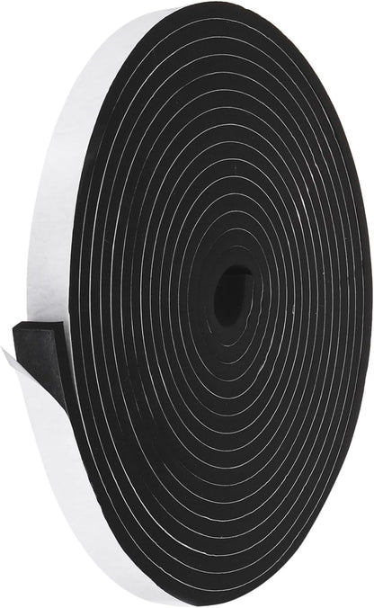 PATIKIL Weather Stripping Door Seal Strip, 3/8 Inch x 1/4 Inch x 32 Ft Self Adhesive Soundproof High Density Foam Tape Insulation for Door Window Air Conditioning, White - Colors B