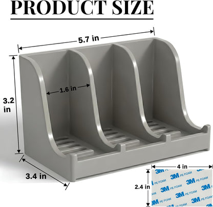 Soap Holder for Shower Wall, 3-Compartment Soap Dish for Shampoo, Conditioner and Body Soap, Fast Draining & Rust-Proof & Heavy Duty, Ultra-Strong Adhesive for Long-Term Bathroom Use & Freestanding