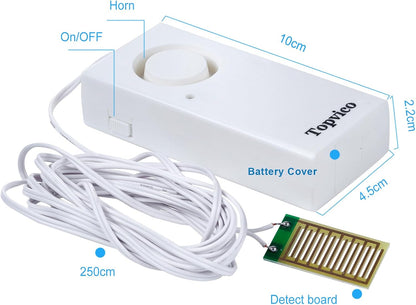 Water Leak Detector Alarm, 120dB Flood Alert for Home, Basement, Under Sink, Sump Pump, RV, Water Heater, Battery Operated Standalone Moisture Sensor, Bulk 10 Pack