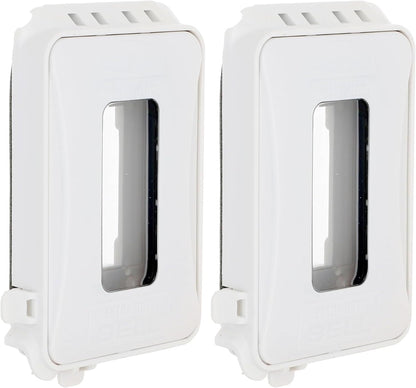 TAYMAC ML500W Single-Gang Mount 16-in-1 Flat Nonmetallic Weatherproof Vertical/Horizontal, 1-Pack, White