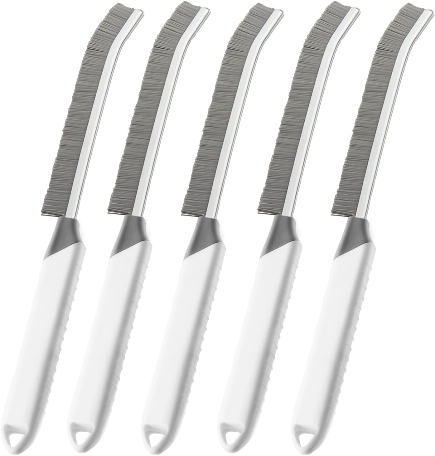Crevice Cleaning Brush Bathroom Tile Groove Gap Cleaning Brush Premium Crevice Cleaning Tool Aluminum Support with 15° Angled Head-Grout Thin Brush,Kitchen & Bathroom Tool (3PCS)
